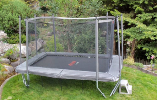 9 ft. X 13 ft. Rectangular Trampoline - Gold